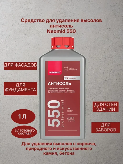 Антисоль средство для удаления высолов 1 кг.