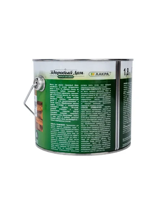 Масло для дерева террас и полов, слоновая кость, 1.8 л