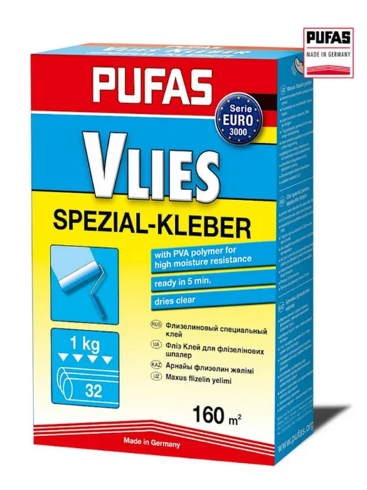 Клей для обоев флизелиновый универсальный (до 160 м2), 1 кг