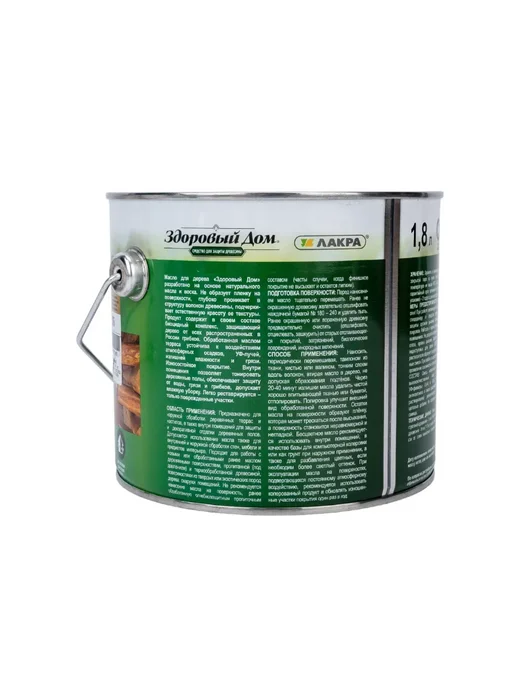 Масло для дерева террас и полов, бесцветный, 1,8 л