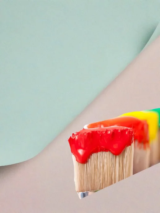 Кисть флейцевая, натуральный ворс, 25 мм