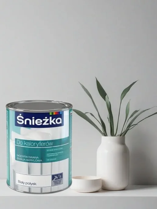 Краска для радиаторов белая Снежка 0,75 л