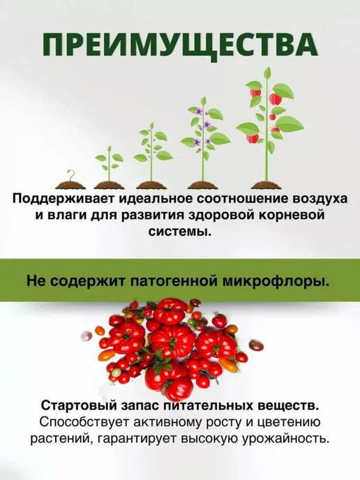 Почвобрикет БиоМастер крепкая рассада 10 л превью 2
