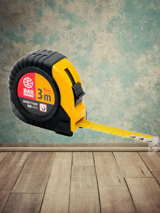 Рулетка измерительная, 3 м х 16 мм