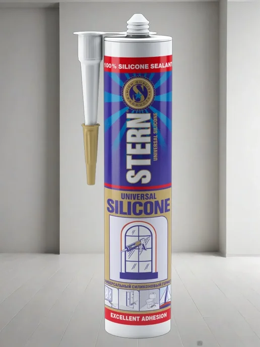 Герметик силиконовый универсальный белый STERN 280 мл