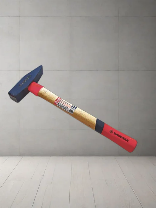 Молоток столярный с деревянной рукояткой 500 г