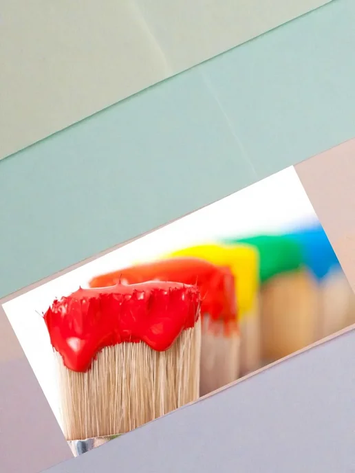 Кисть флейцевая, натуральный ворс, 65 мм