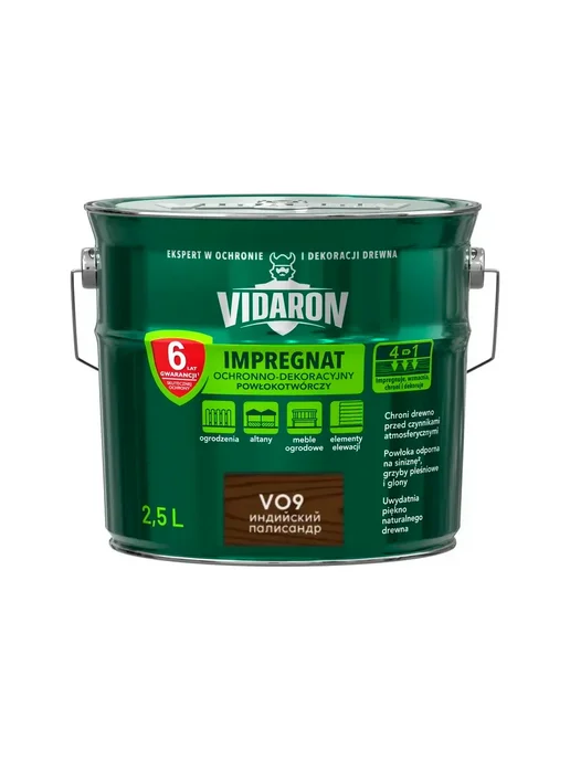 Пропитка для дерева Видарон V09 Индийский Палисандр 2,5 л.
