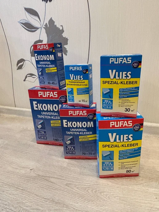 Клей для обоев флизелиновый специальный (до 80 м2), 500 г