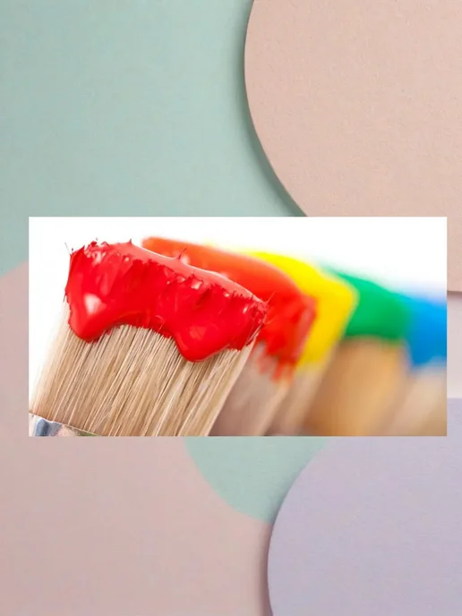 Кисть флейцевая, натуральный ворс, 100 мм