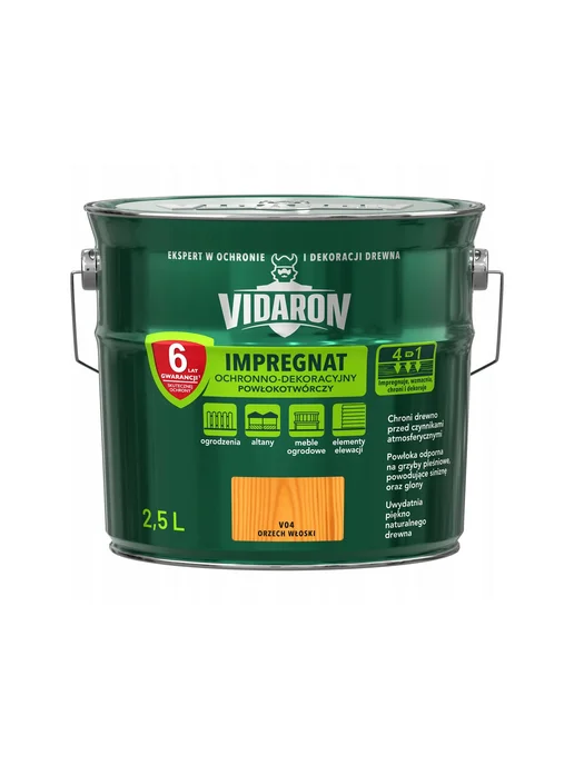 Пропитка для дерева Видарон V04 Грецкий орех 2,5 л.