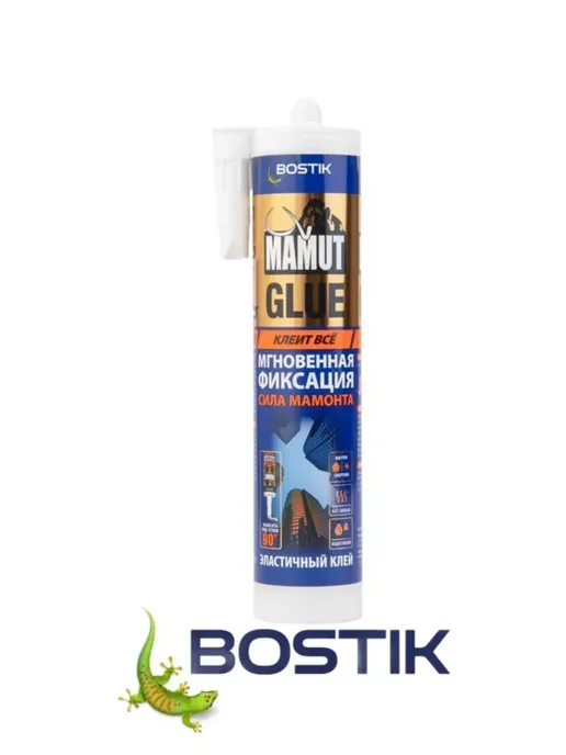 Бостик гибридный монтажный клей мощной фиксации, белый