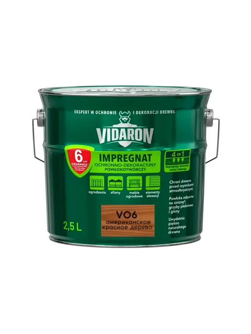 Пропитка защитно-декоративная V06 красное дерево 2,5 л.