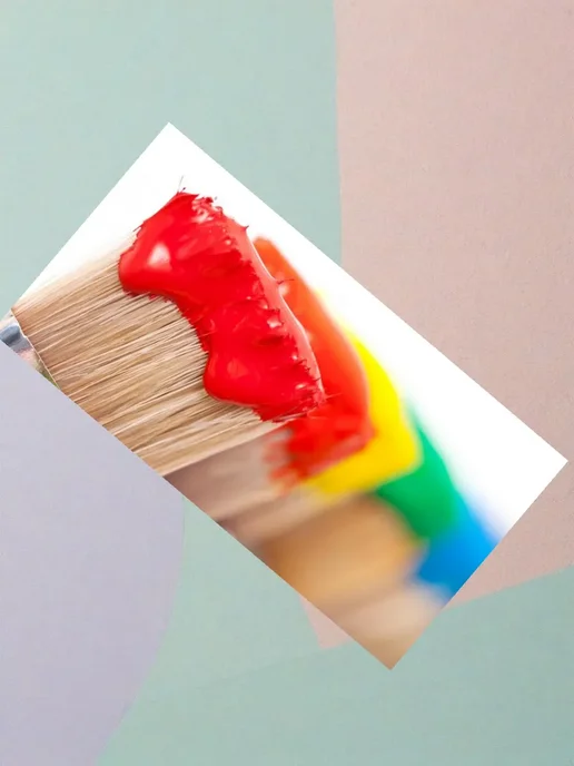 Кисть флейцевая, натуральный ворс, 50 мм