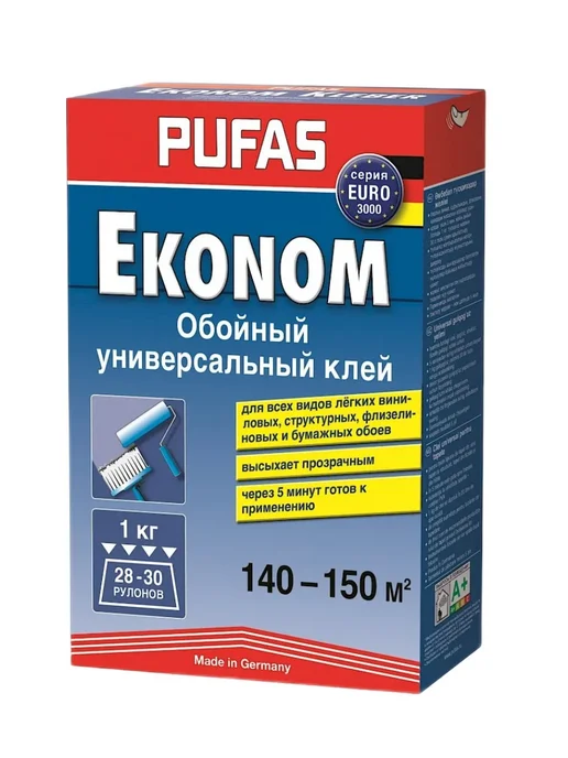 Клей для обоев универсальный (140-150 м2), 1 кг