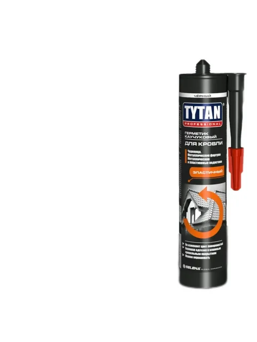 Герметик каучуковый для кровли Титан, черный, 310 мл