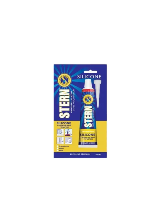 Герметик силиконовый прозрачный универсальный, 50 мл