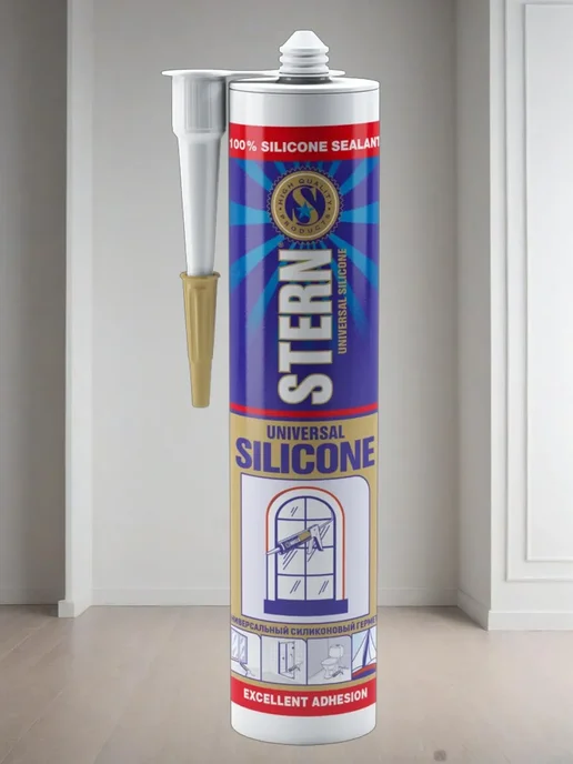 Герметик силиконовый универсальный бесцветный STERN 280 мл