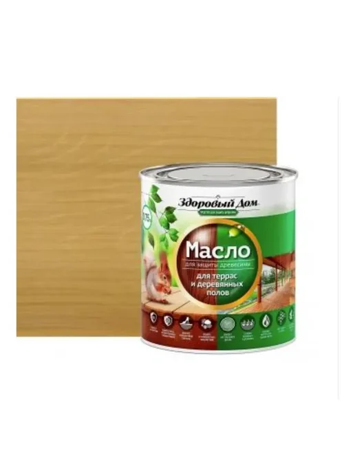 Масло для дерева террас и полов, дуб, 0.75 л