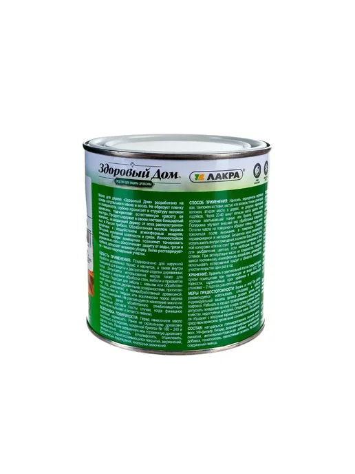 Масло для дерева террас и полов, дуб, 0.75 л