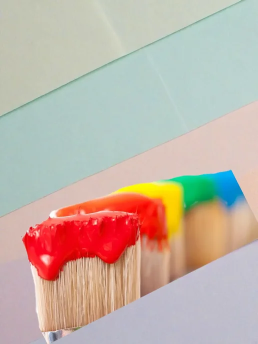 Кисть флейцевая, натуральный ворс, 40 мм