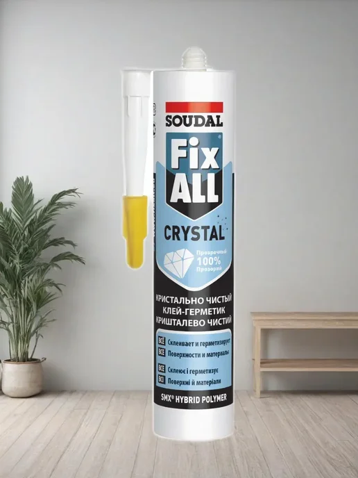 Гибридный клей-герметик 290 мл прозрачный